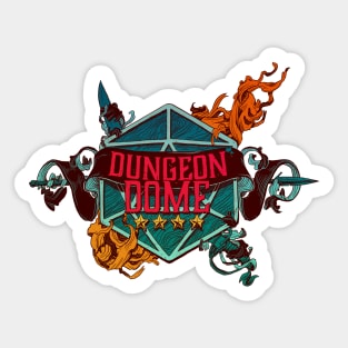 Dungeon Dome Kirkby Logo Dark Sticker
